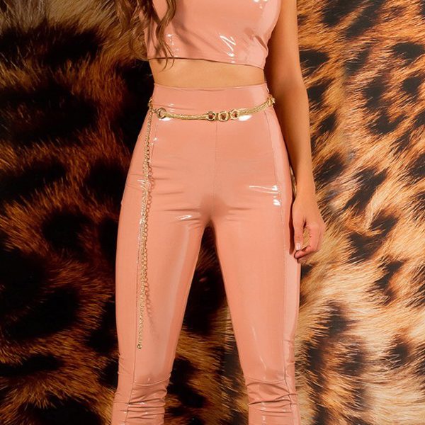 Latex Pants With Zips